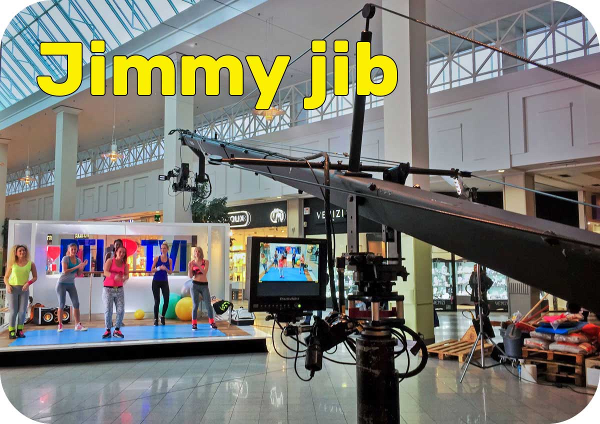 jimmy jib camera crane braccio aereo aerial video