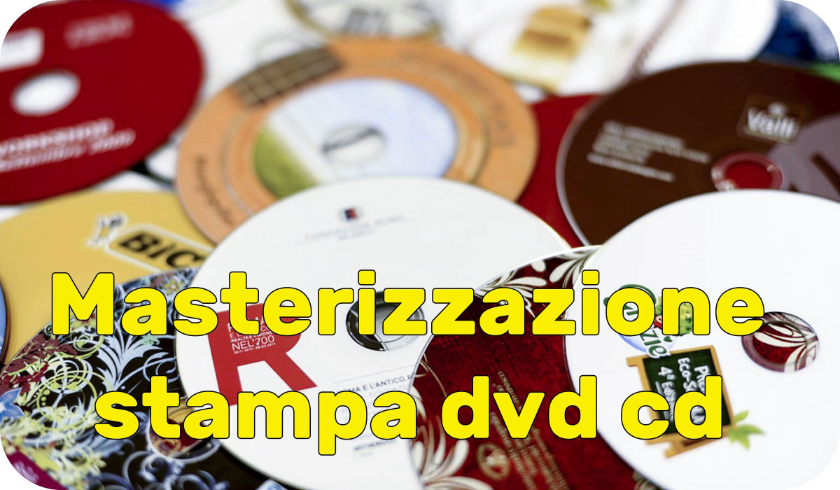 Masterizzazione dvd supporti memorie digitali