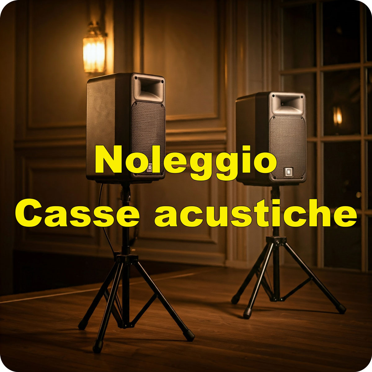 Affitto casse acustiche per eventi in Umbria