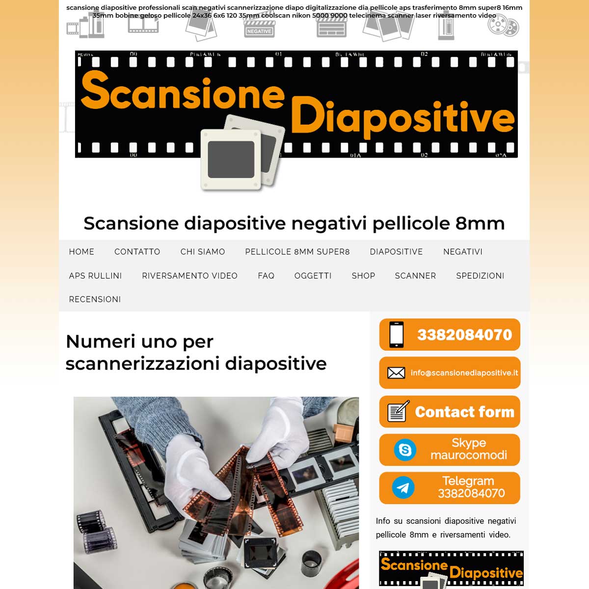 Scansione diapositive
